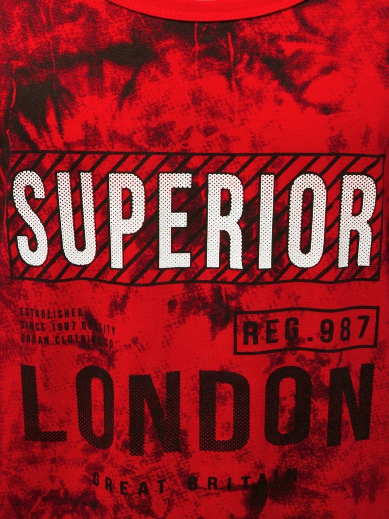 Camiseta sin mangas de hombre roja OZONEE JS/SS11037Z