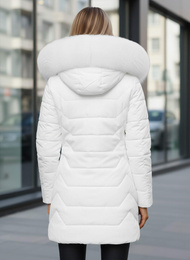 Chaqueta de mujer blanca OZONEE JS/16M9121/281Z