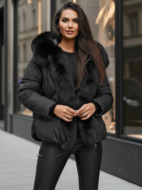 Chaqueta de mujer negra OZONEE O/16M9179/392