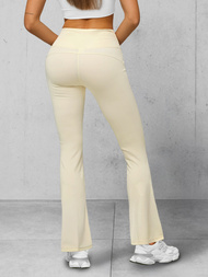 Leggings para mujer con piernas anchas crudo OZONEE JS/17K570/1