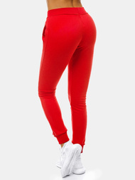 Pantalón de chándal para mujer rojo OZONEE JS/CK01