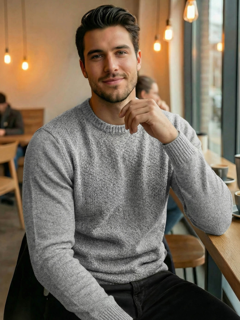 Jersey de hombre gris OZONEE JS/59B3607/2