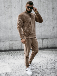 Chándal de hombre beige oscuro OZONEE O/D7516