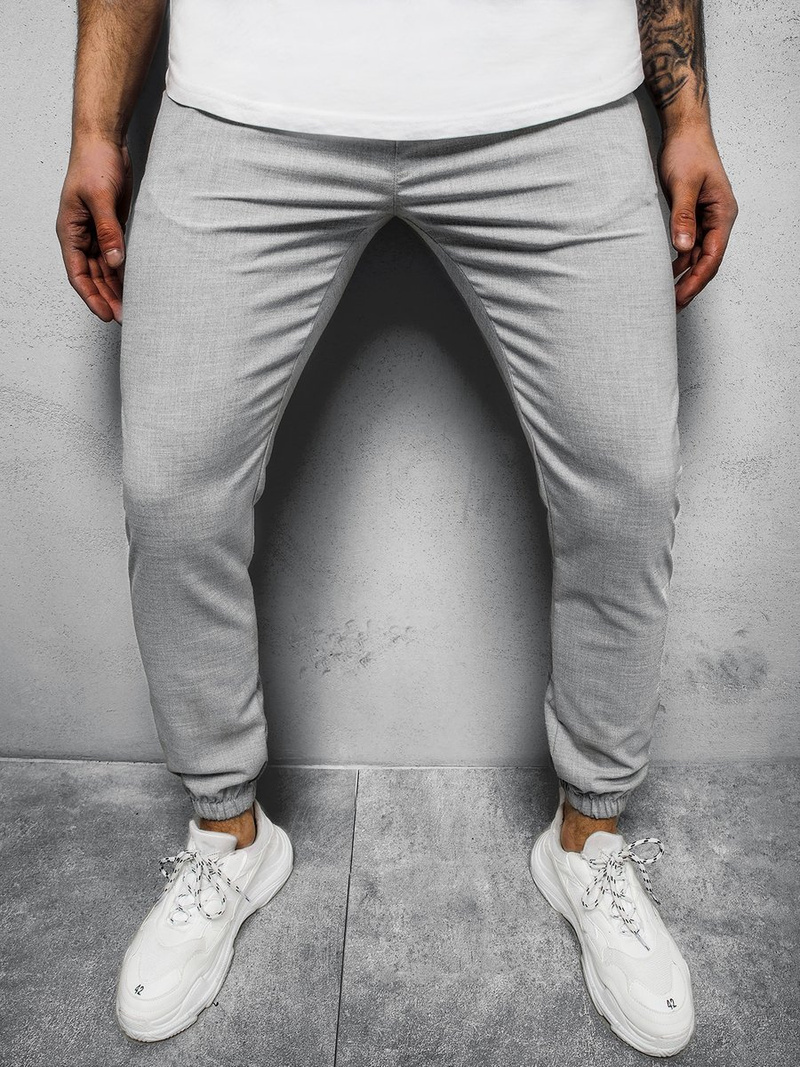 Pantalón chino de hombre gris OZONEE DJ/5539