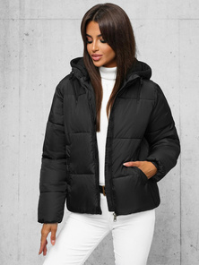 Chaqueta de mujer negra OZONEE JS/16M9187/392