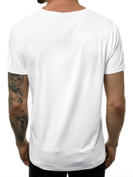 Camiseta de hombre blanca OZONEE JS/KS1957
