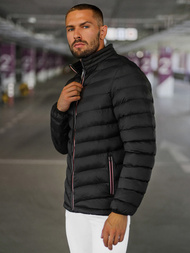 Chaqueta de hombre negra OZONEE JS/SM71Z