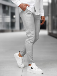 Pantalón chino de hombre gris OZONEE DJ/5505Z