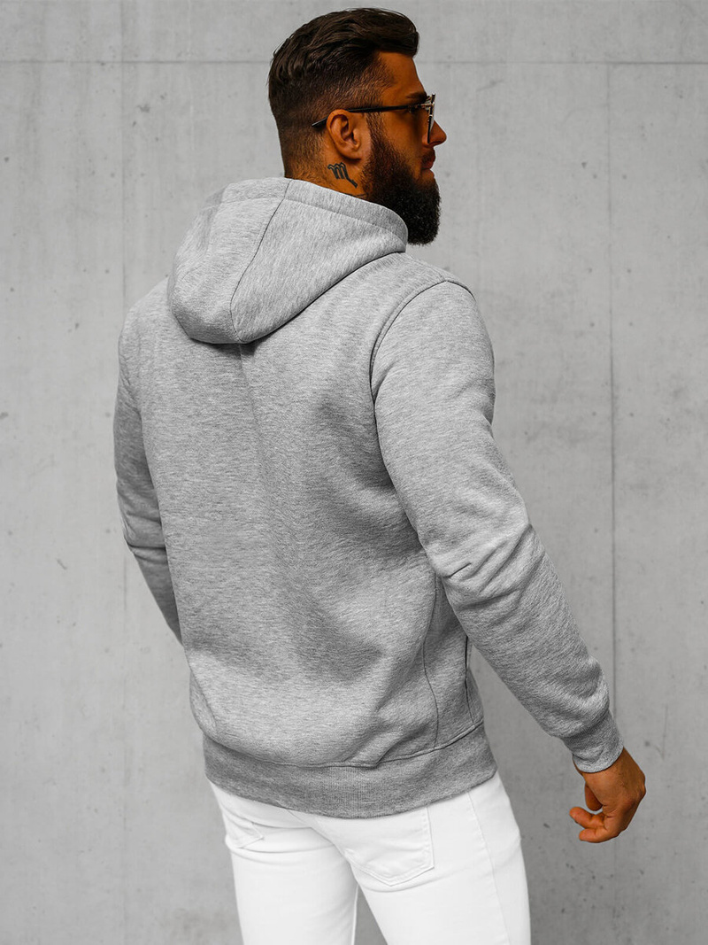 Sudadera de hombre gris OZONEE JS/2008Z