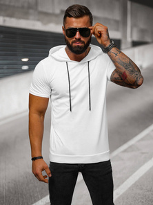 Camiseta de hombre blanco OZONEE JS/8T955/1