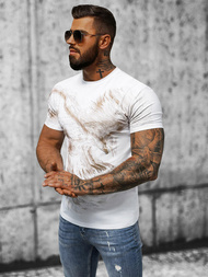 Camiseta de hombre blanco OZONEE NB/MT3039