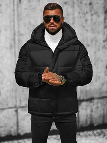 Chaqueta de hombre negra OZONEE JS/31M5008