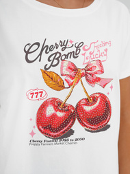 Camiseta de mujer blanco OZONEE JS/95T2568/1