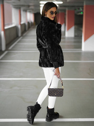 Chaqueta de mujer negra OZONEE JS/11Z8075Z