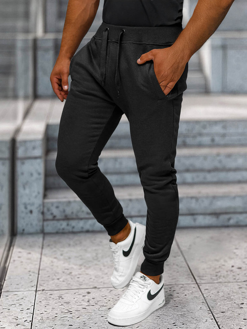 Pantalón de chándal de hombre negras OZONEE JS/XW01Z