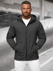 Chaqueta softshell para hombre grafito OZONEE JS/27B6523/5