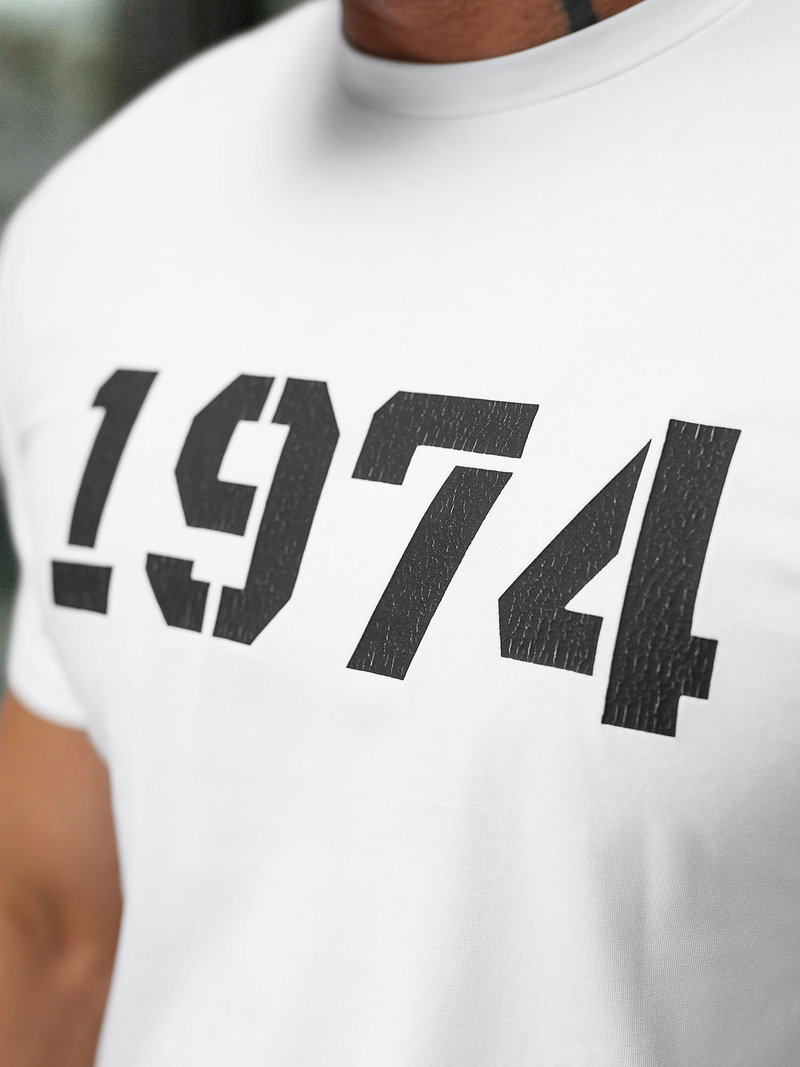 Camiseta de hombre blanco OZONEE NB/MT3130