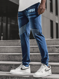 Vaqueros jogger de hombre azul OZONEE JS/KK1103