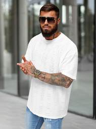 Camiseta de hombre blanca OZONEE O/B1149