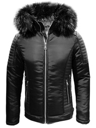 Chaqueta de hombre negra OZONEE O/88835