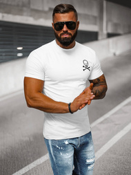 Camiseta de hombre blanco OZONEE NB/MT3066