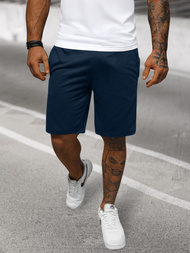 Pantalón corto de hombre azul marino OZONEE JS/8K100/25Z