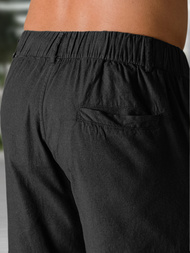 Pantalones cortos chinos de hombre negras OZONEE TMK/DC809/1Z