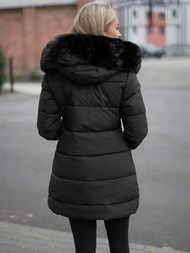 Chaqueta de mujer negra OZONEE JS/16M9099/392Z