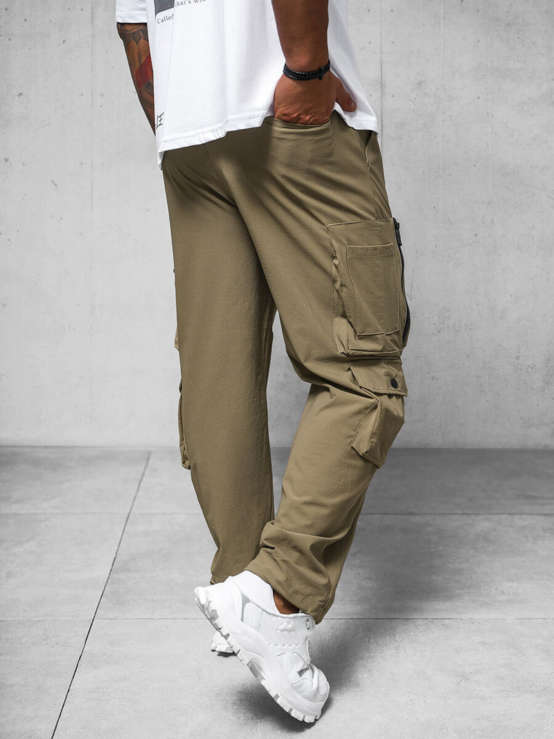 Pantalón de hombre beige oscuro OZONEE O/PS5527