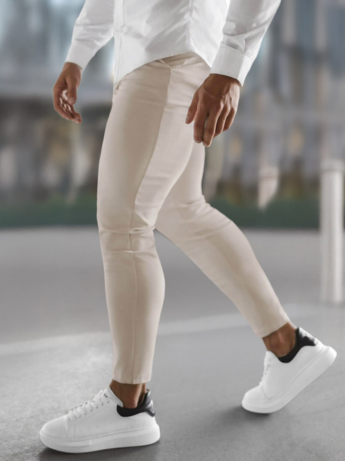 Pantalón chino de hombre beige OZONEE O/P4049Z