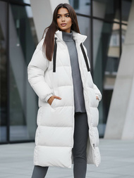 Chaqueta de mujer blanca OZONEE JS/5M3163/281Z