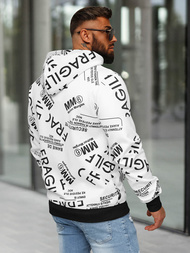 Sudadera de hombre blanca OZONEE JS/8B1255/1