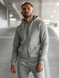 Chándal de hombre gris OZONEE JS/68C10386/2Z