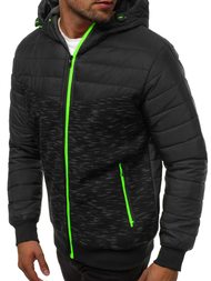 Chaqueta de hombre negra OZONEE JS/TY29