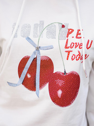 Sudadera de mujer blanca OZONEE JS/8B856/1