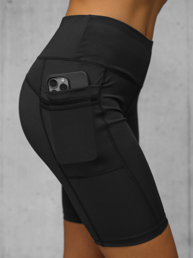 Leggins mujer cortos negros OZONEE JS/XY24004S