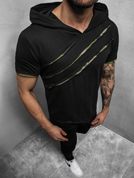 Camiseta de hombre camuflaje-negra OZONEE A/1185Z