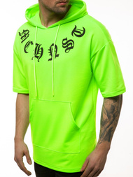 Sudadera de hombre neón verde OZONEE MACH/1183