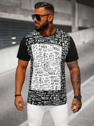Camiseta de hombre negra OZONEE O/T122/3Z