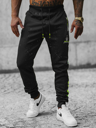 Pantalón de chándal de hombre negras OZONEE JS/K10232Z