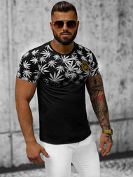 Camiseta de hombre negra OZONEE O/T133/3