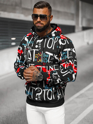 Sudadera de hombre negra OZONEE JS/8B1233/3