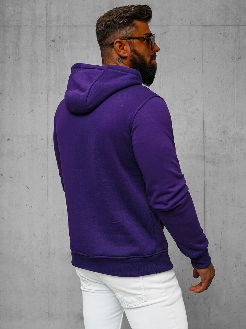 Sudadera de hombre violeta OZONEE JS/2009Z