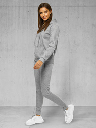 Conjunto de chándal de dos piezas gris OZONEE JS/CKW02