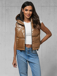 Chaleco de mujer oro OZONEE JS/5M3190/84