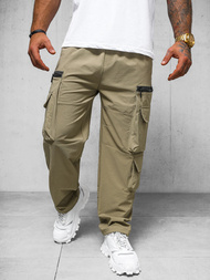 Pantalón de hombre beige oscuro OZONEE O/PS5526