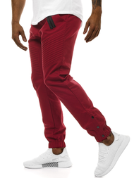 Pantalón chino jogger de hombre burdeos OZONEE A/0952