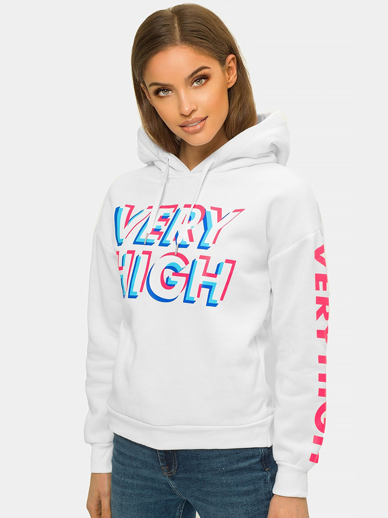 Sudadera de mujer blanca OZONEE JS/B26012