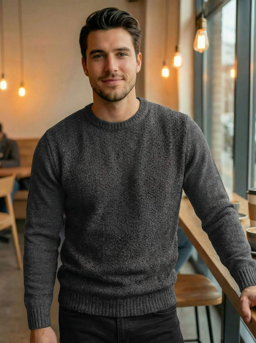 Jersey de hombre grafito OZONEE JS/59B3607/5