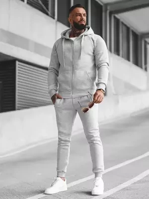 Chándal de hombre gris OZONEE JS/68C10386/2Z